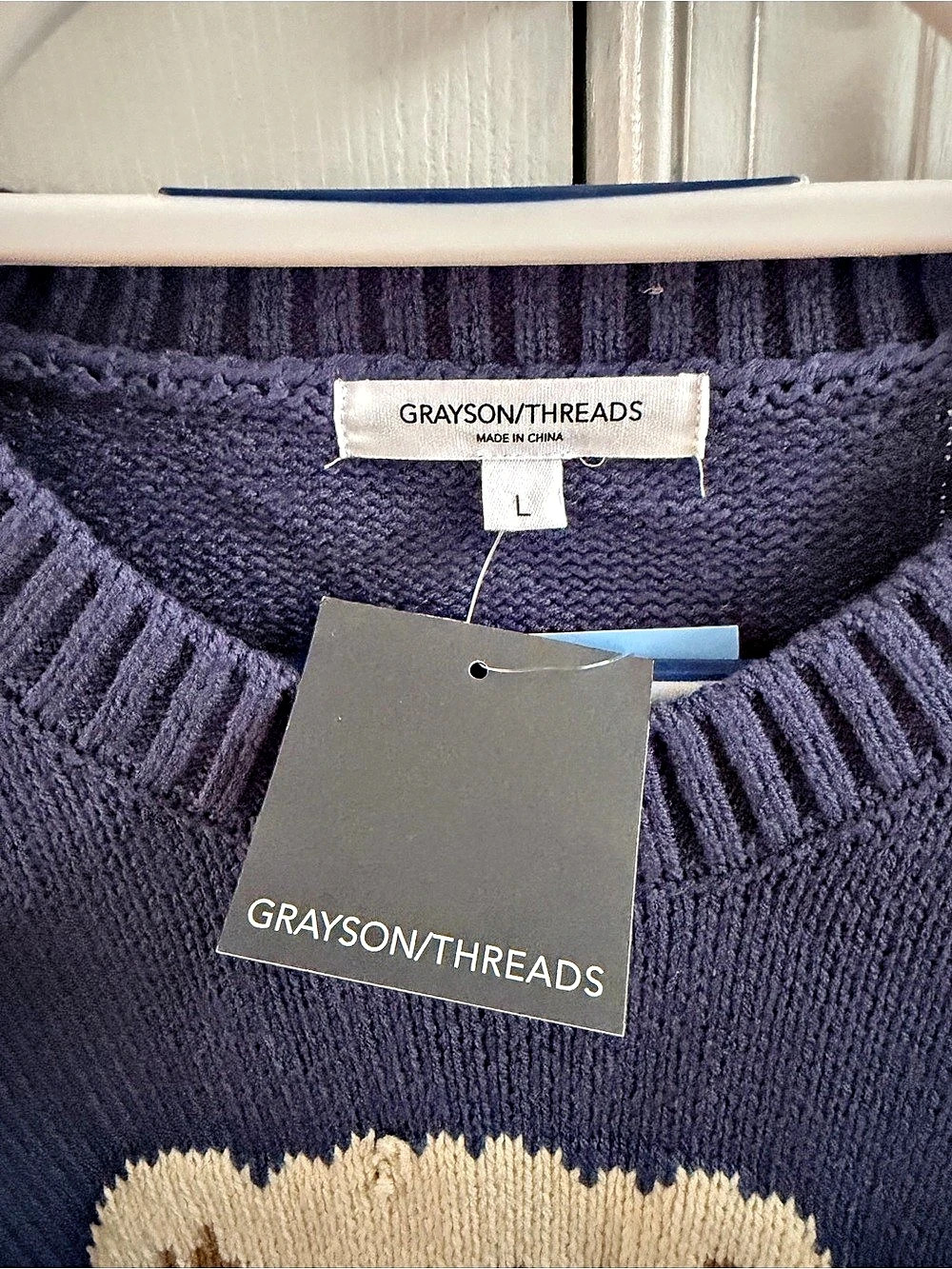 Grayson Threads Teddy Bear Flag Sweater - Picture 3 of 3